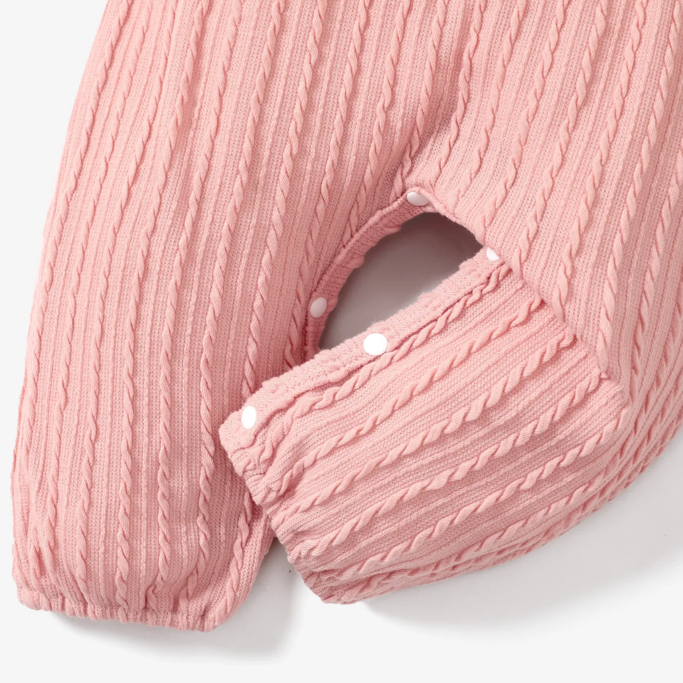 2pcs Baby Girl 95% Cotton Long-sleeve Ruffle Bowknot Jumpsuit with Headband Set