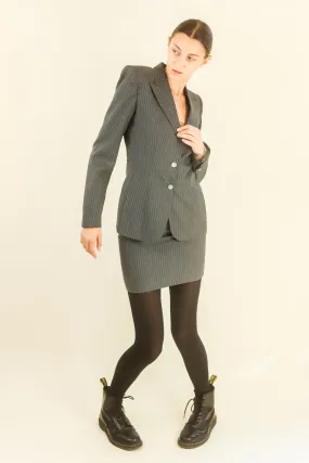 Alexander McQueen Pinstripe Skirt Suit
