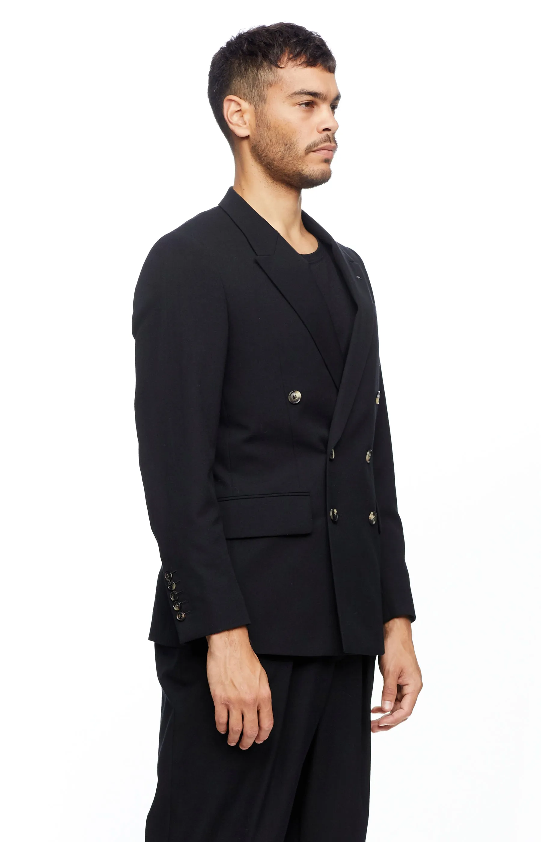 Black Double Breasted Blazer