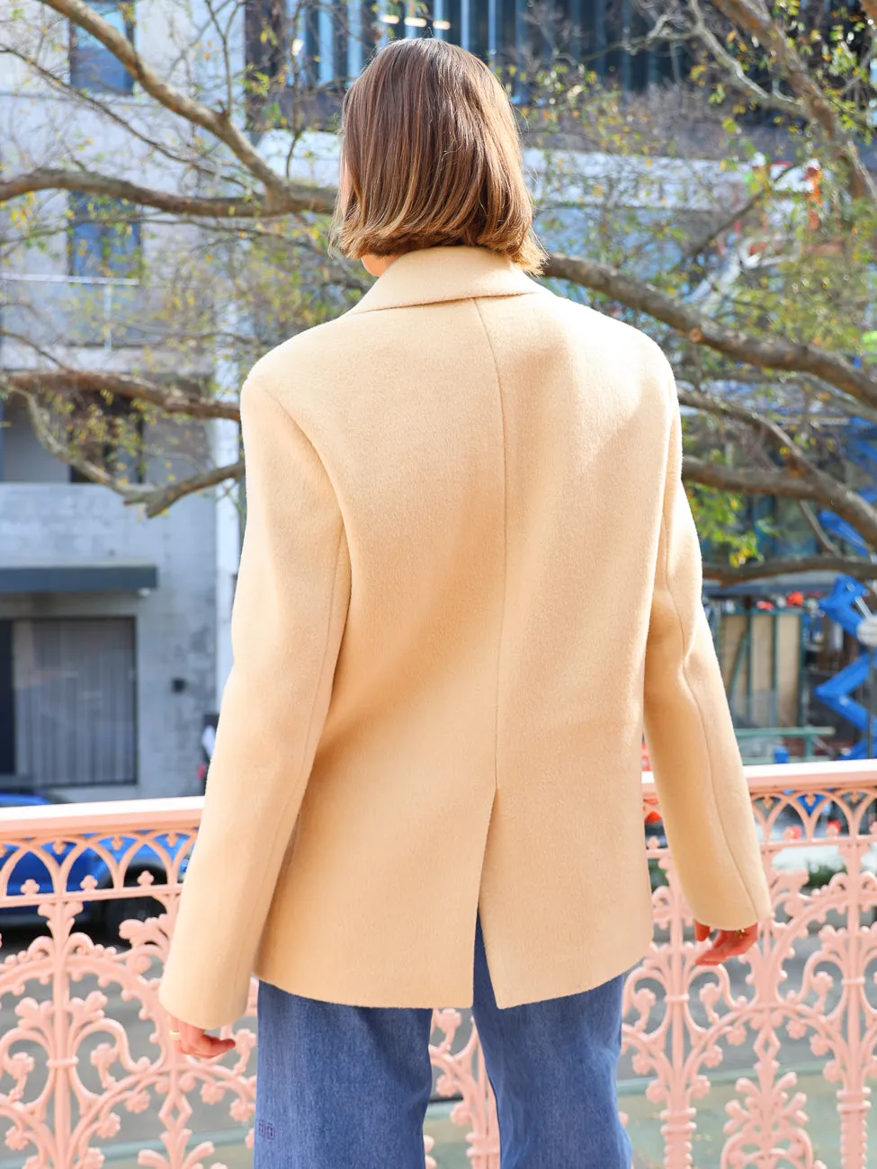 Friends with Frank The Bernadette Blazer in Biscuit
