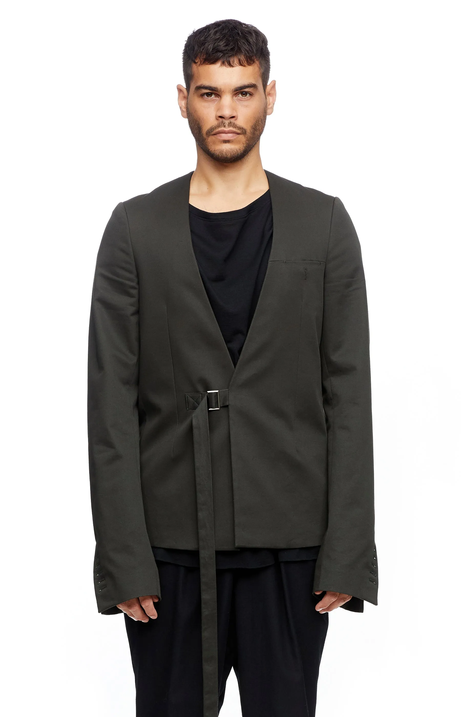 Green Belted Blazer