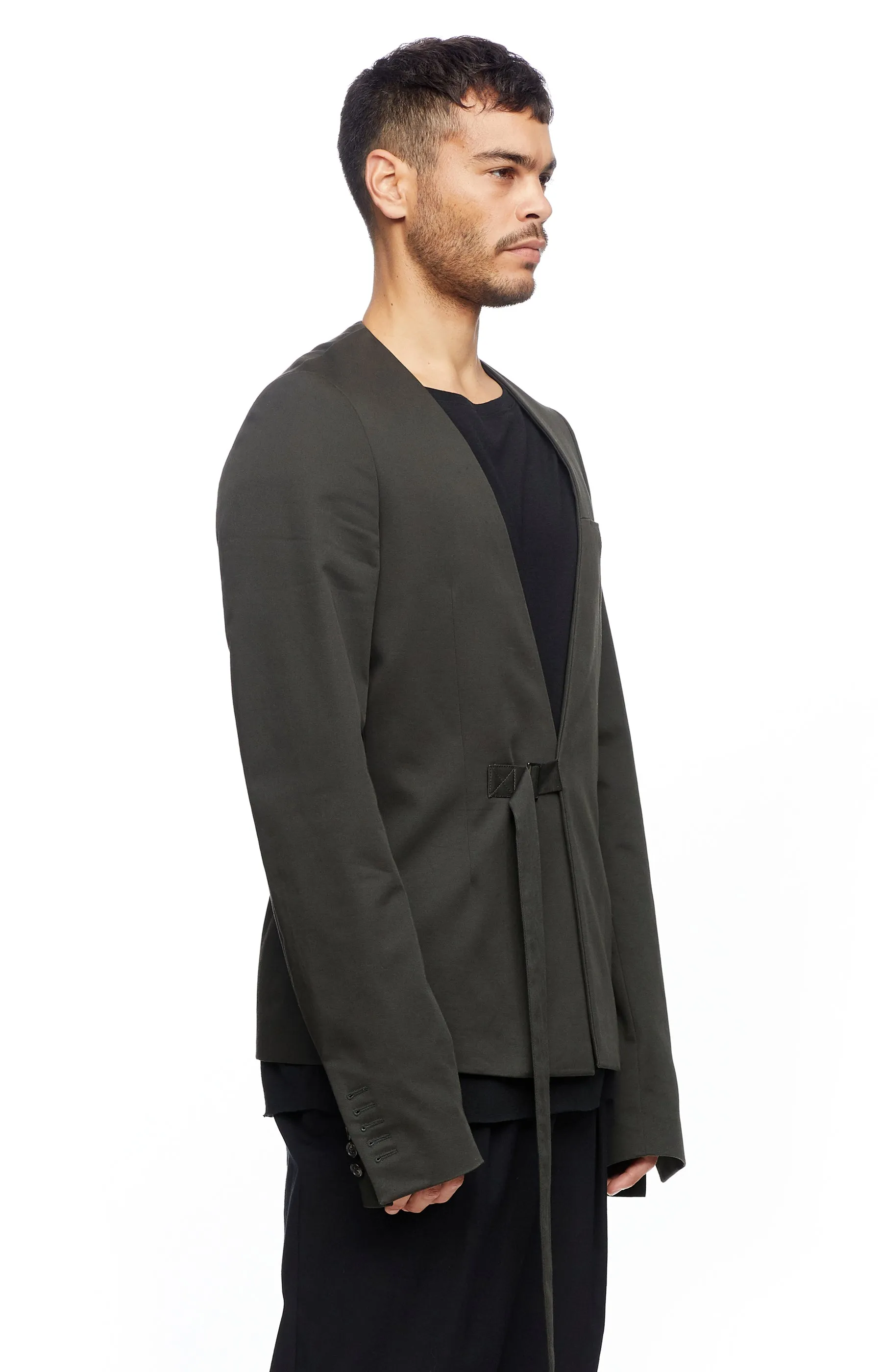 Green Belted Blazer