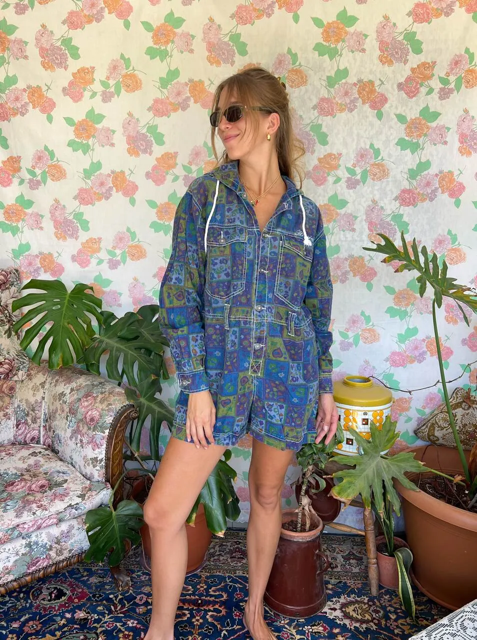 Iconic 80's Printed Jumpsuit