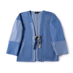 Kimono Blazer - Blue Colorblock