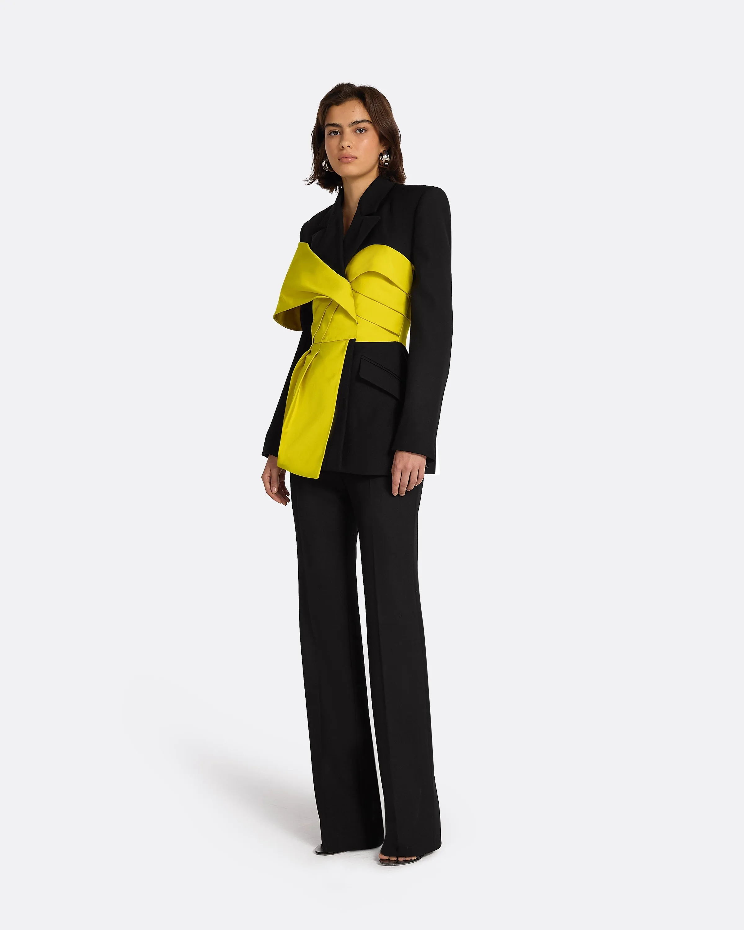 Lenalle Black & Chartreuse Jacket