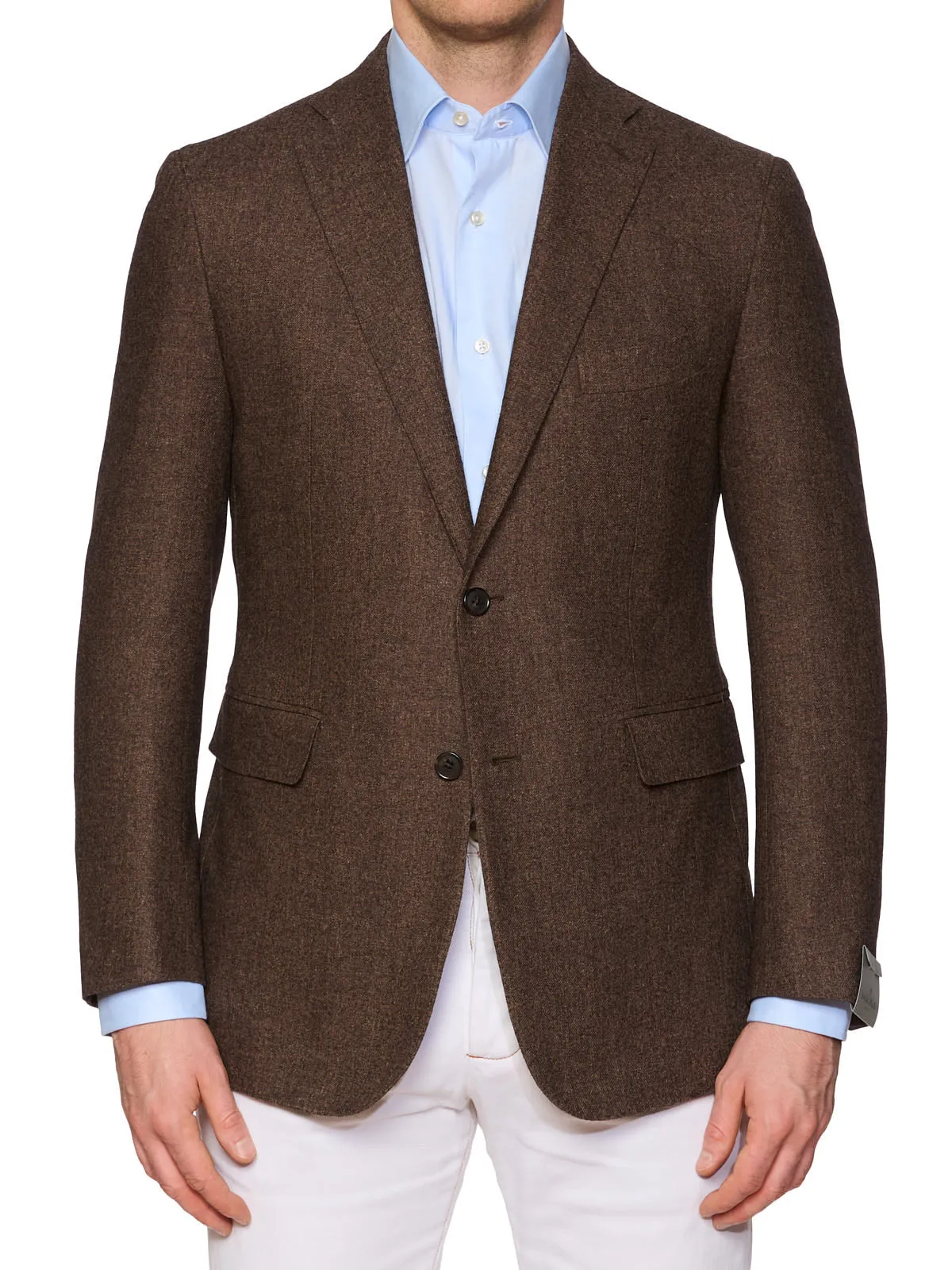 MAURO BLASI Napoli Handmade Brown Blazer Jacket EU 50 NEW US 40