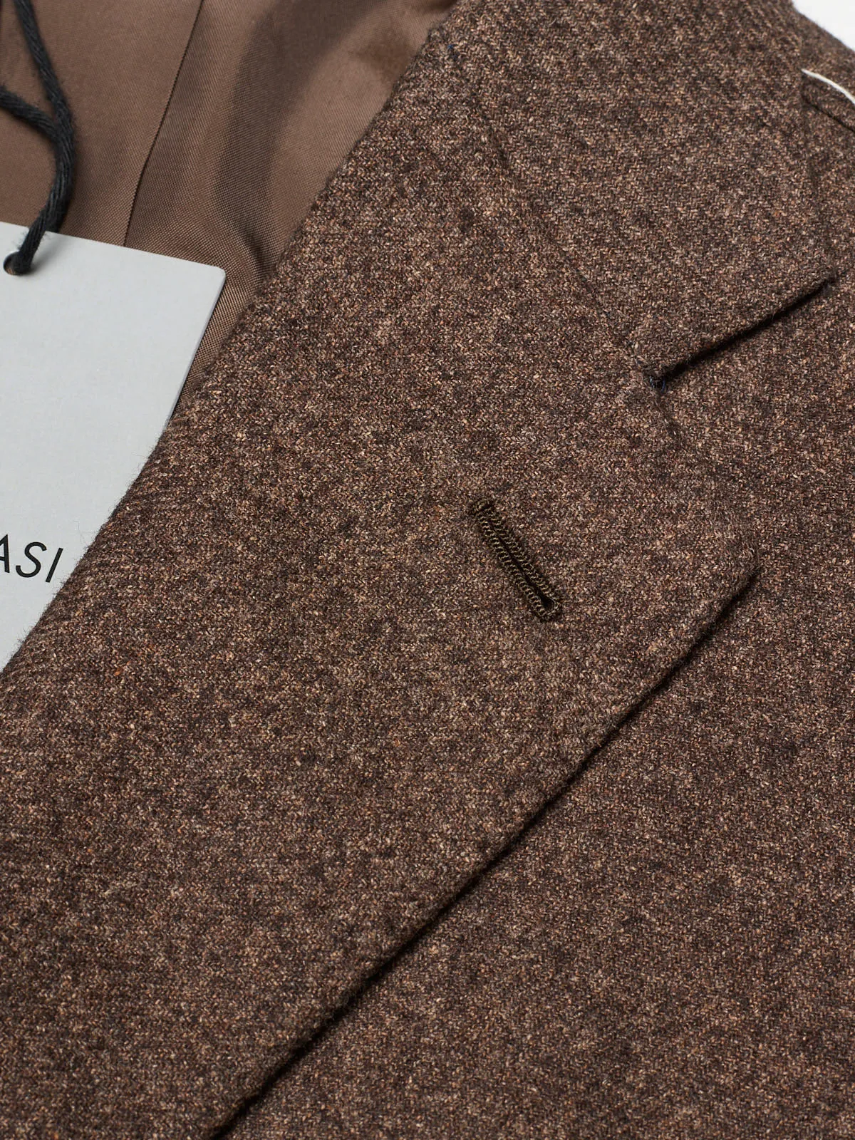 MAURO BLASI Napoli Handmade Brown Blazer Jacket EU 50 NEW US 40