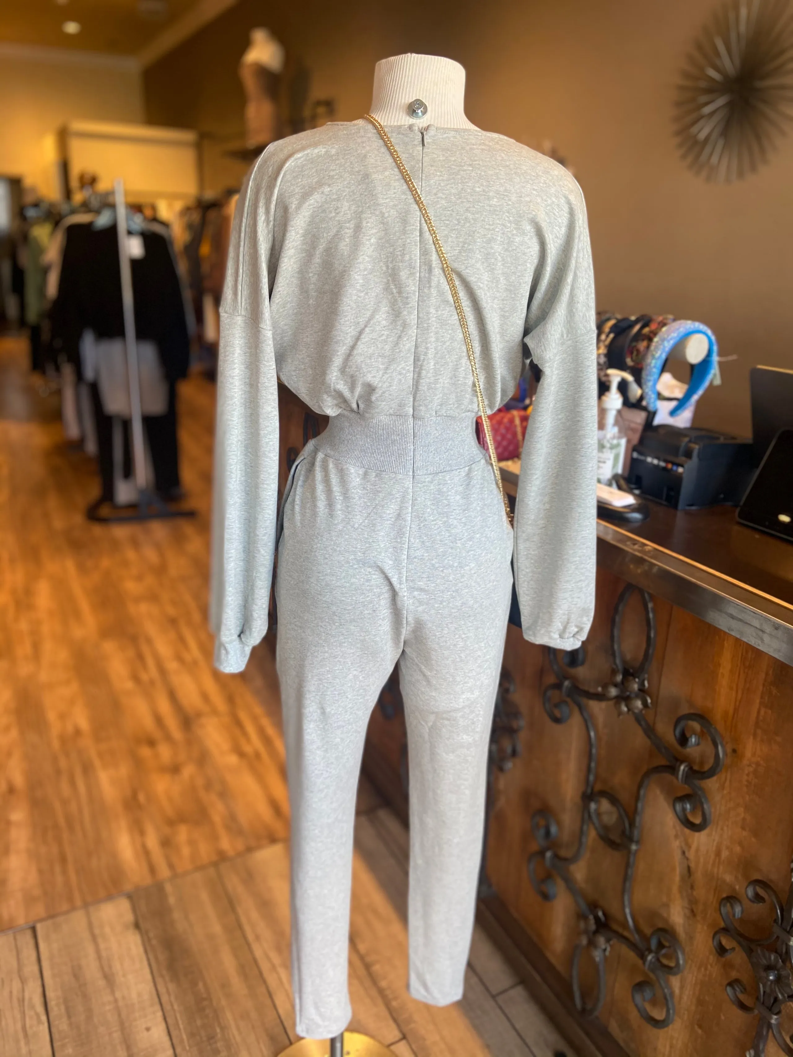 Surplice Jumpsuit