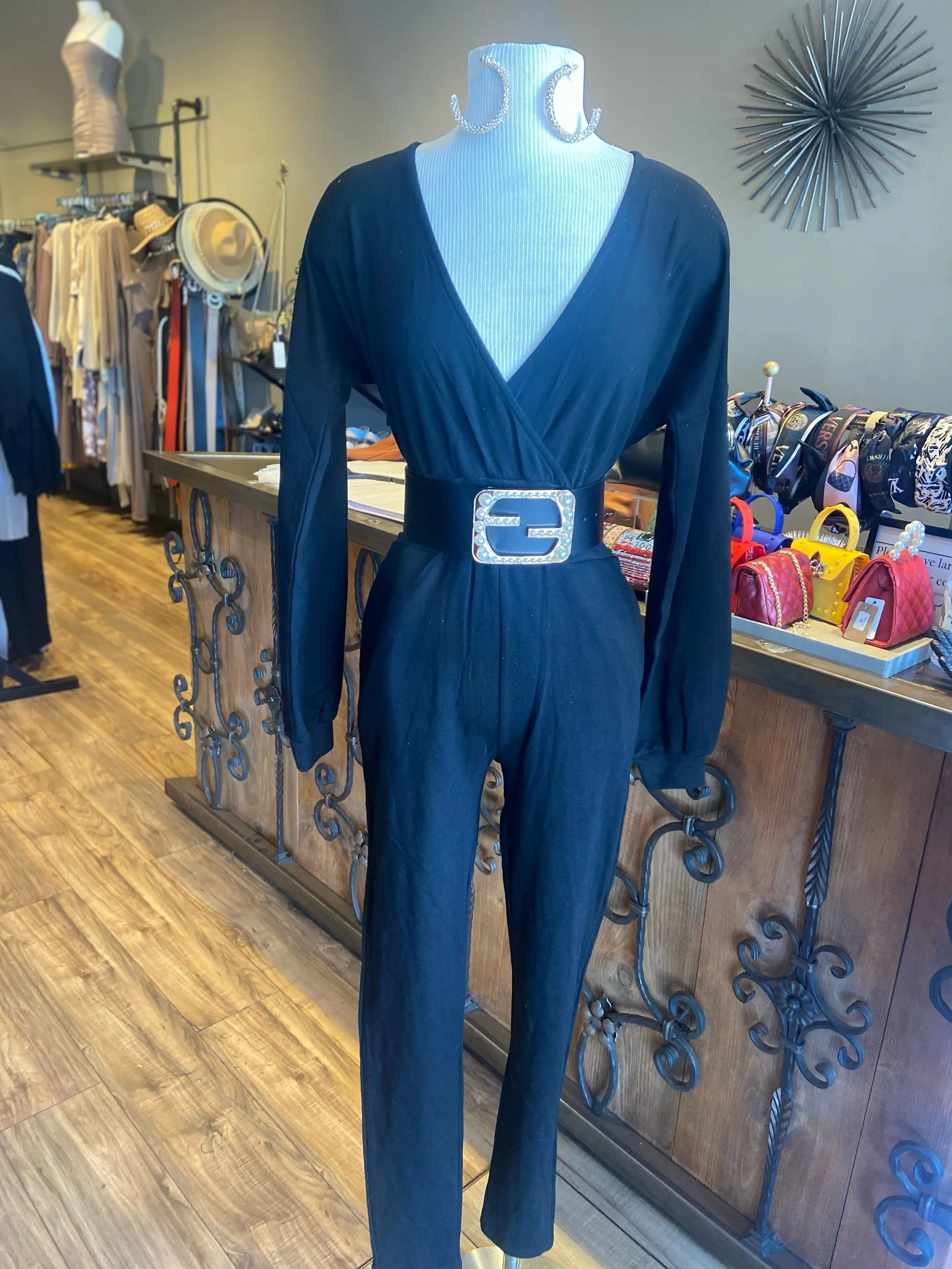 Surplice Jumpsuit
