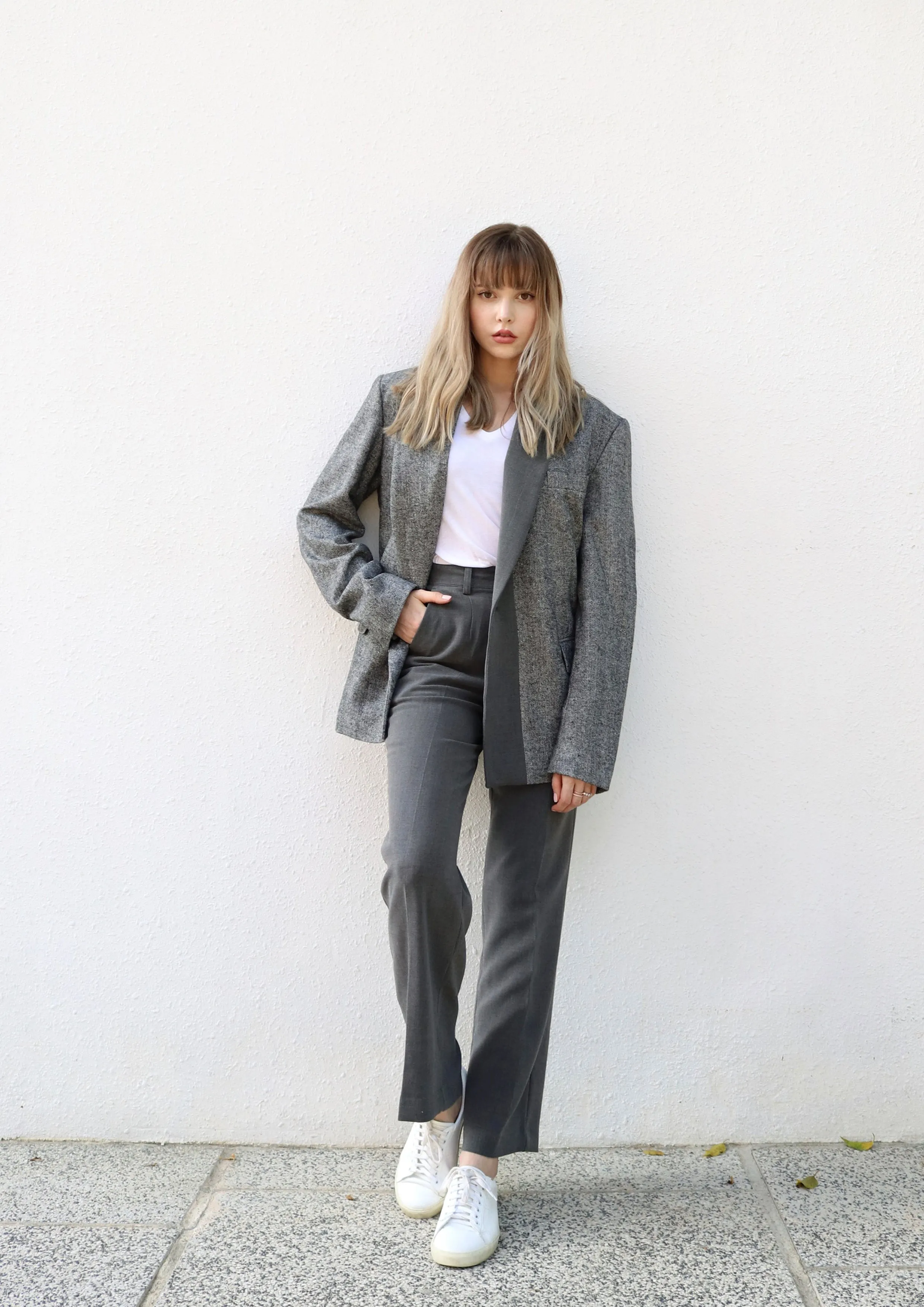Two-Toned Grey Blazer