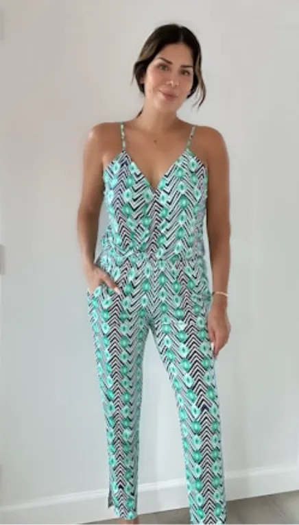 Veronica M. Surplice Tank Jumpsuit
