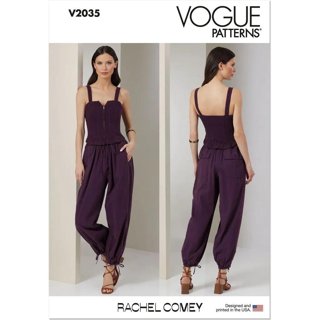 Vogue Pattern V2035 Misses' Jumpsuit by Rachel Comey